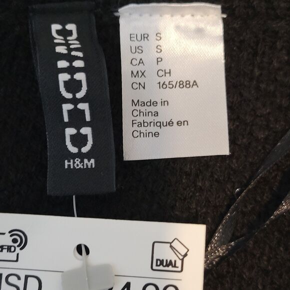 Divided Black Knit Button Cardigan Size Small - Picture 7 of 8